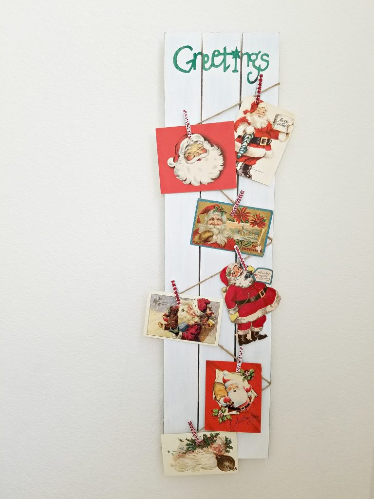 Christmas card holder
