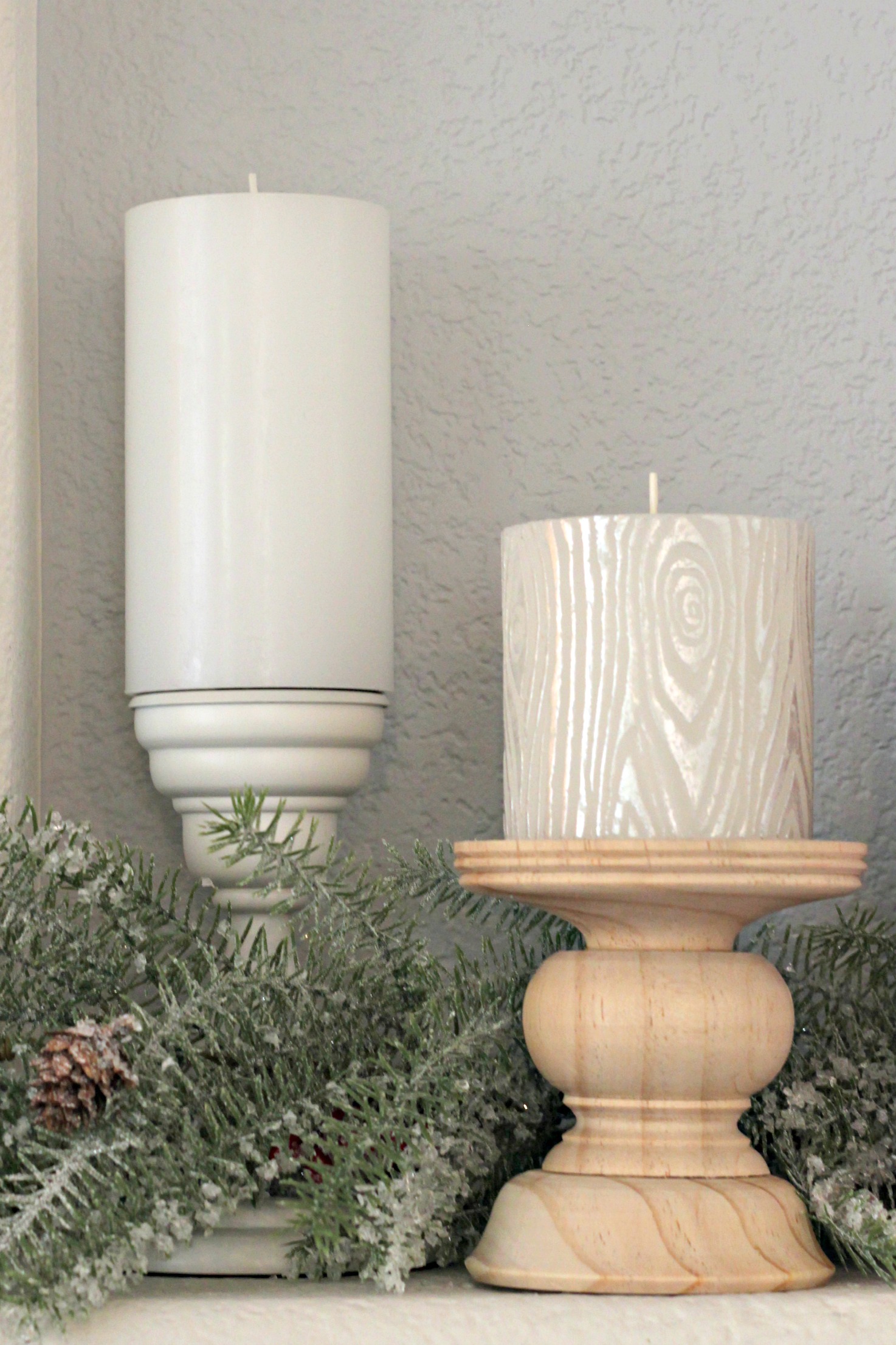 O holy night mantel candles - Organize and Decorate Everything