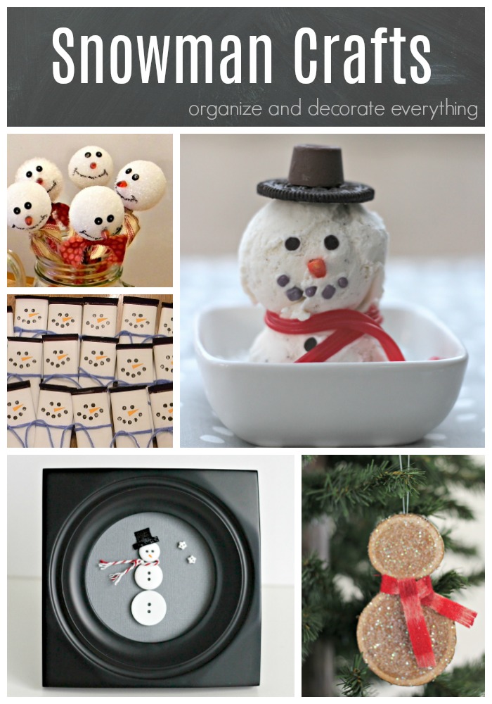 Snowman Crafts Decorations and Gift Ideas