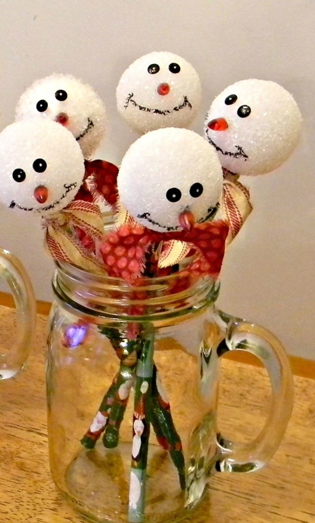 Snowman Pencil Toppers