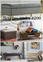Benches under $200 – Friday Favorite Finds