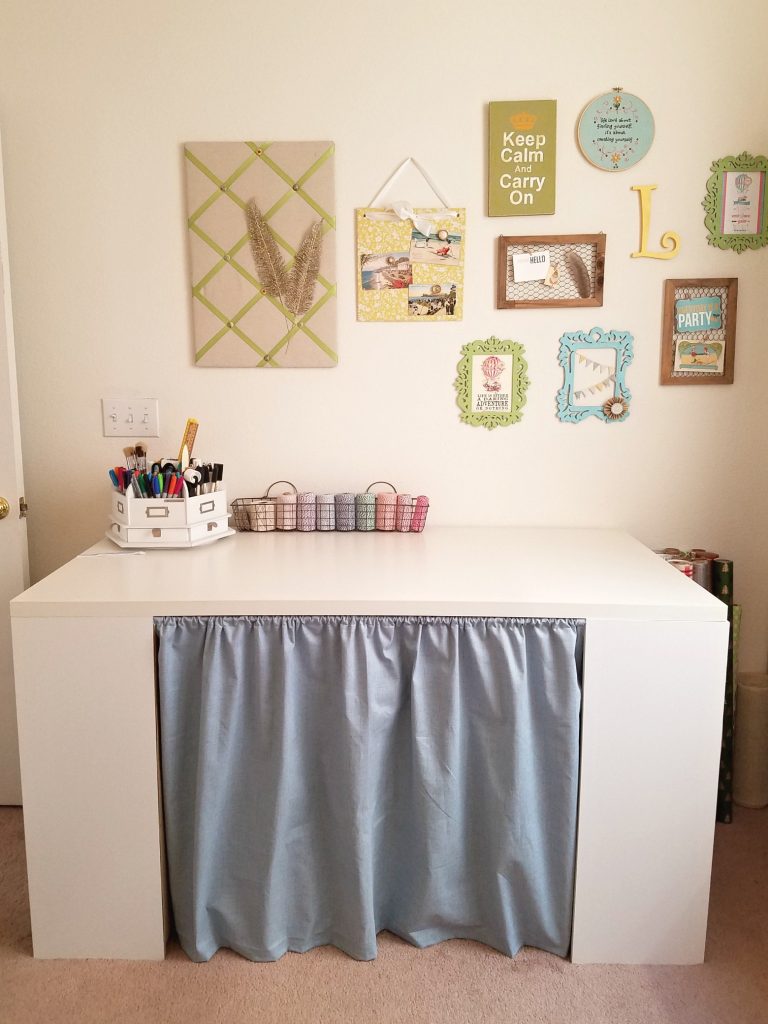craft table curtain