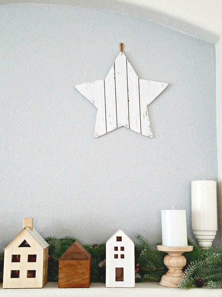 Winter Village Mantel