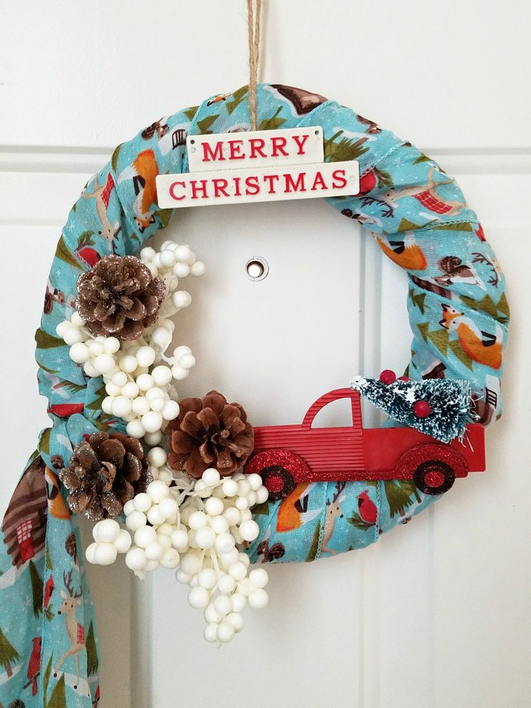 Woodland Scarf Wreath