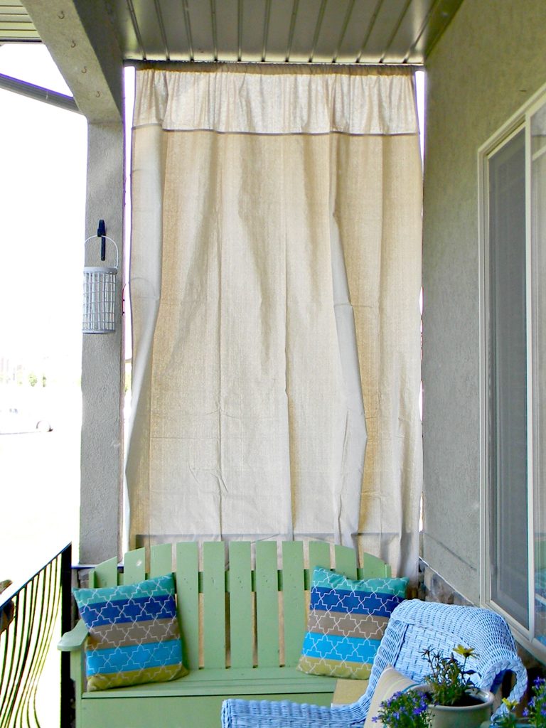 drop cloth porch curtains fabric craft projects