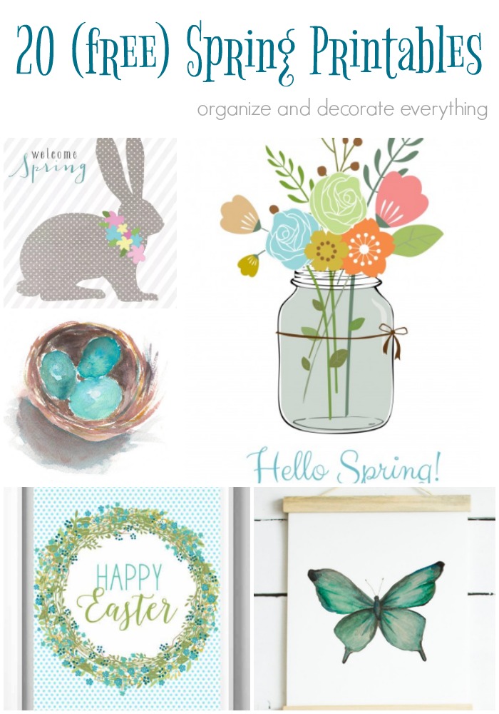 20 Free Spring Printables Friday Favorite Finds Organize And 