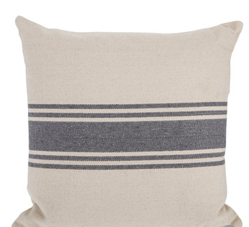 Gray Striped Pillow
