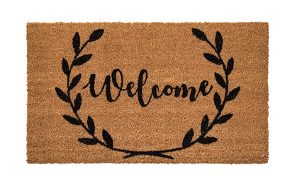 Welcome Wreath Mat