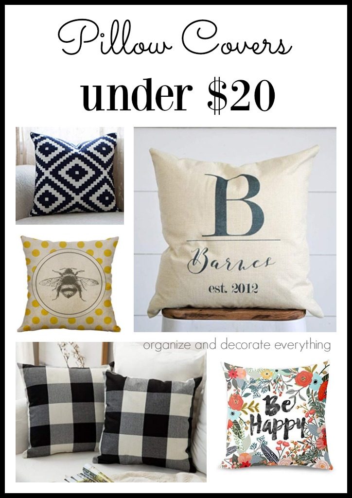 Pillow Covers from Under 20