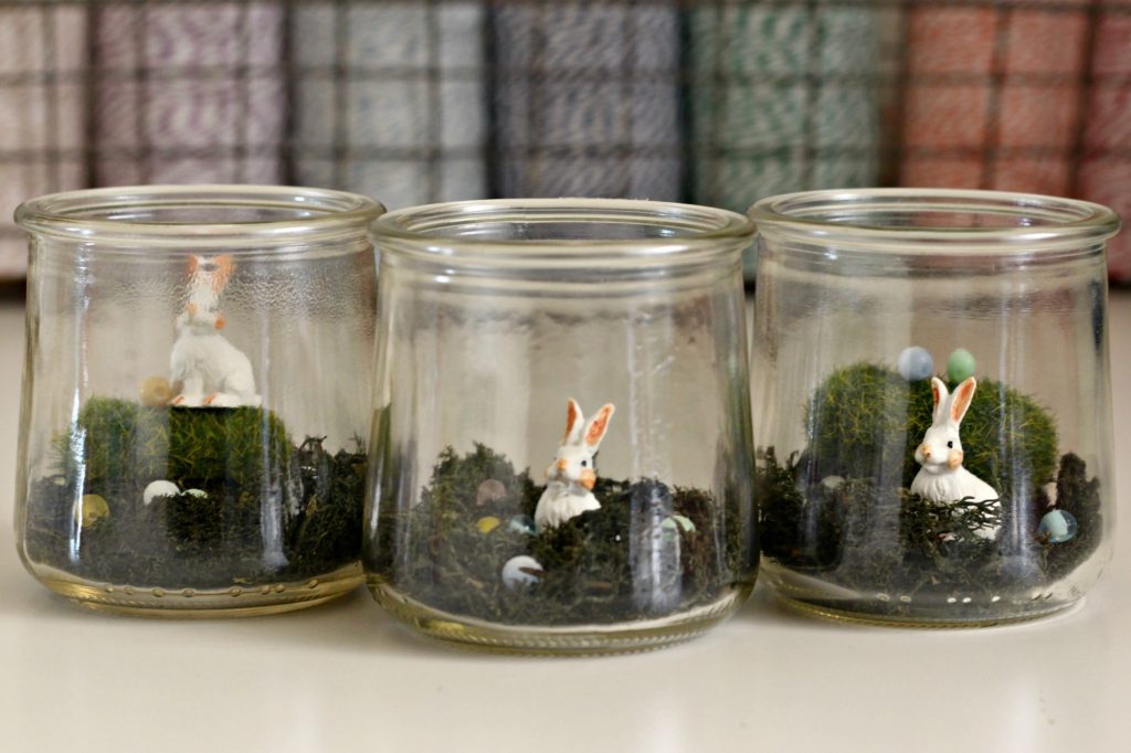 Mini Bunny Terrarium in Jars