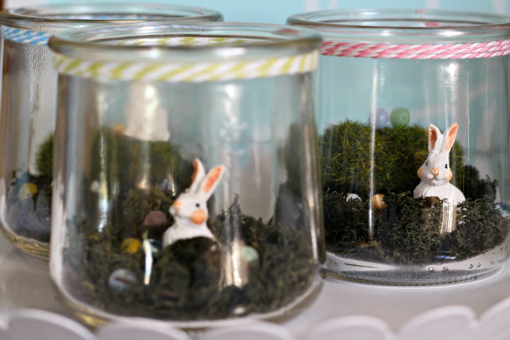 Mini Bunny Terrariums for Easter