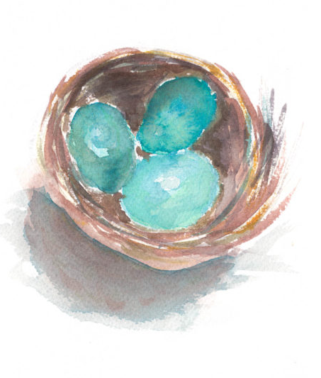 Nest watercolor