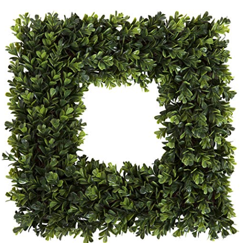 square Boxwood Wreath