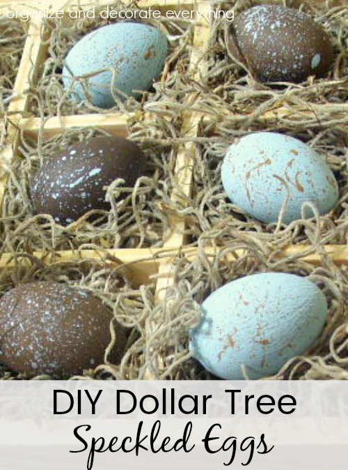 Dollar Tree Speckled Eggs to make for Spring or Easter