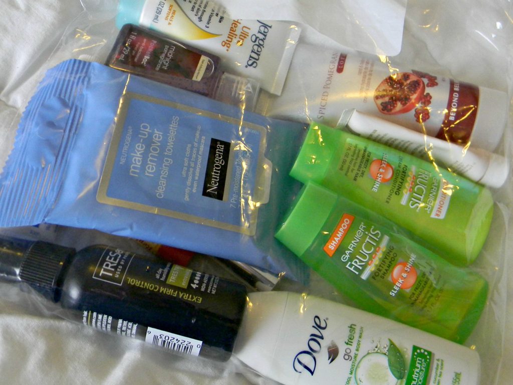 First Night Bag toiletries