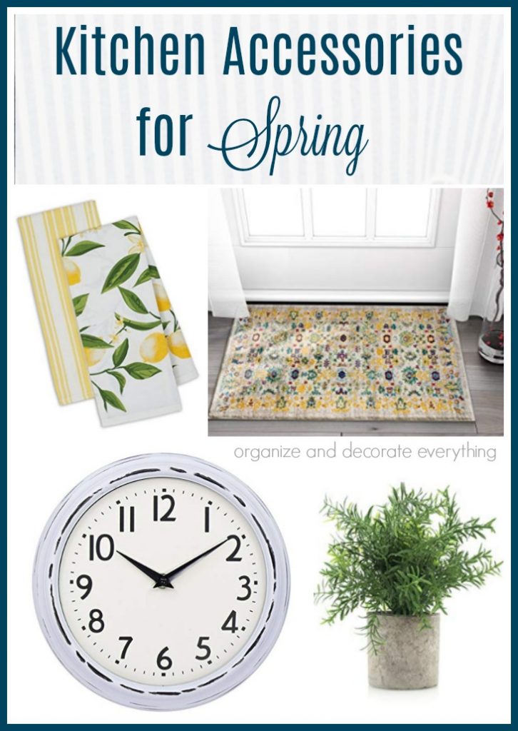 Kitchen Accessories for Spring to brighten up your space quickly and inexpensively