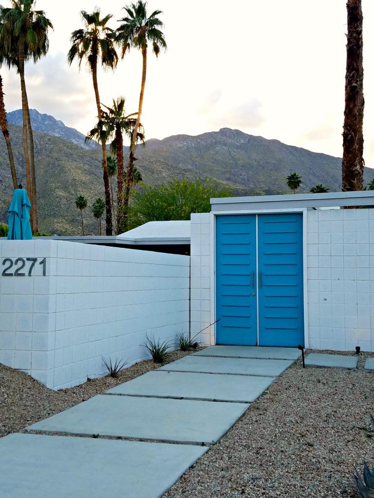 Palm Springs Colorful Doors Blue 2