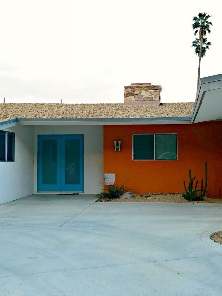 Palm Springs Colorful Doors blue and orange