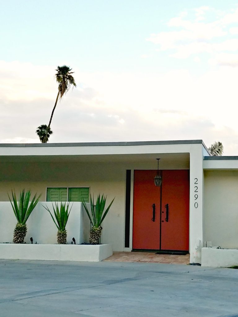 Palm Springs Colorful Doors Orange 2