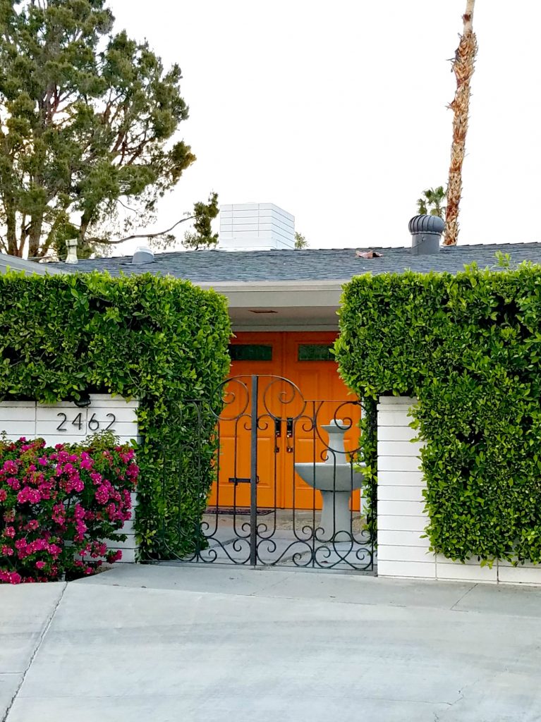 Palm Springs Colorful Doors Orange