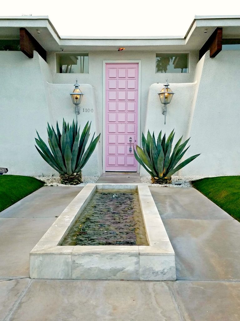 Palm Springs Colorful Doors Pink