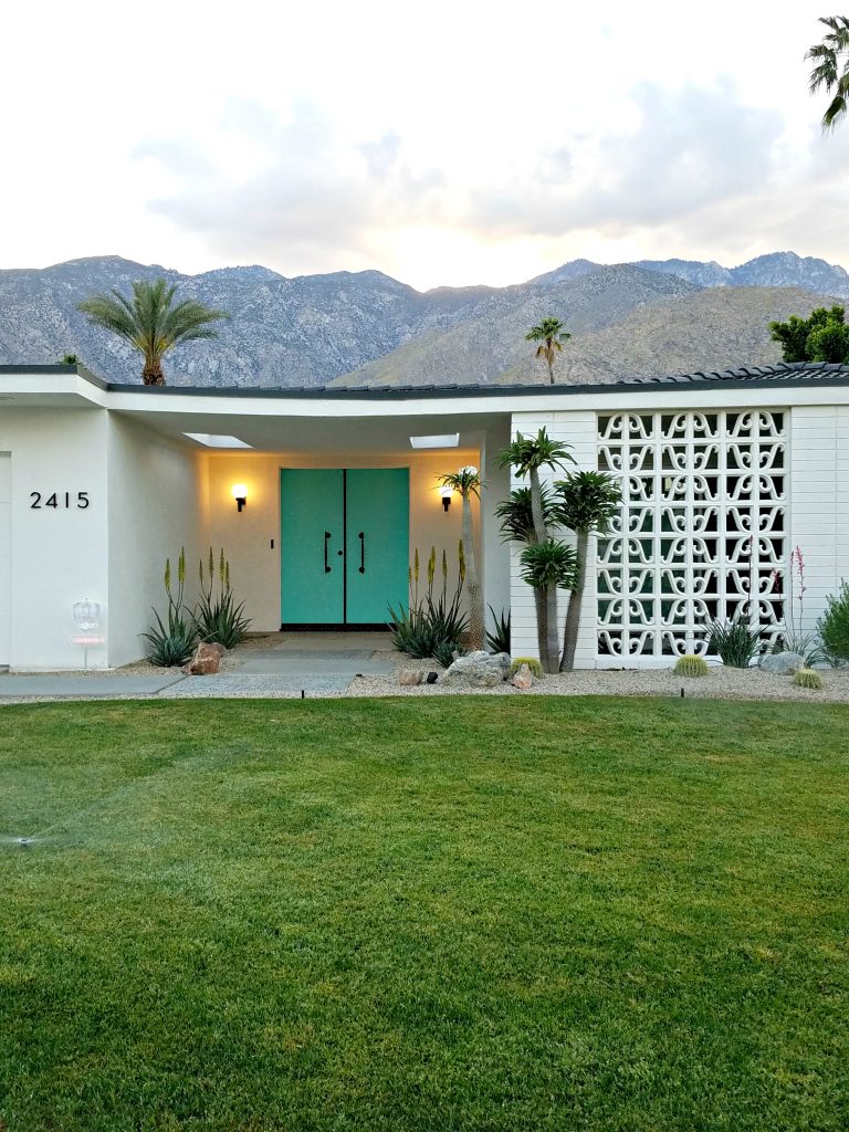 Palm Springs Colorful Doors Teal 2