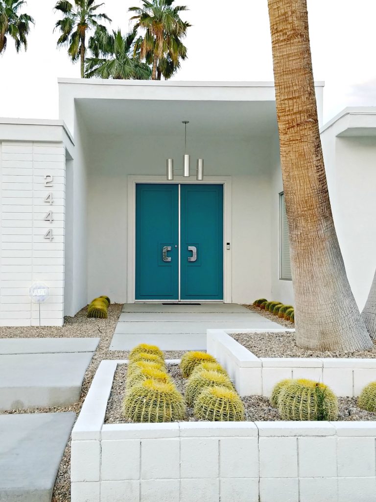 Palm Springs Colorful Doors Teal