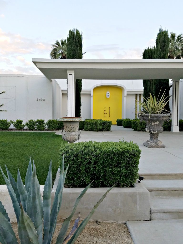 Palm Springs COlorful Doors Yellow 2