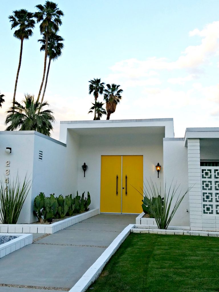 Palm Springs Colorful Doors Yellow