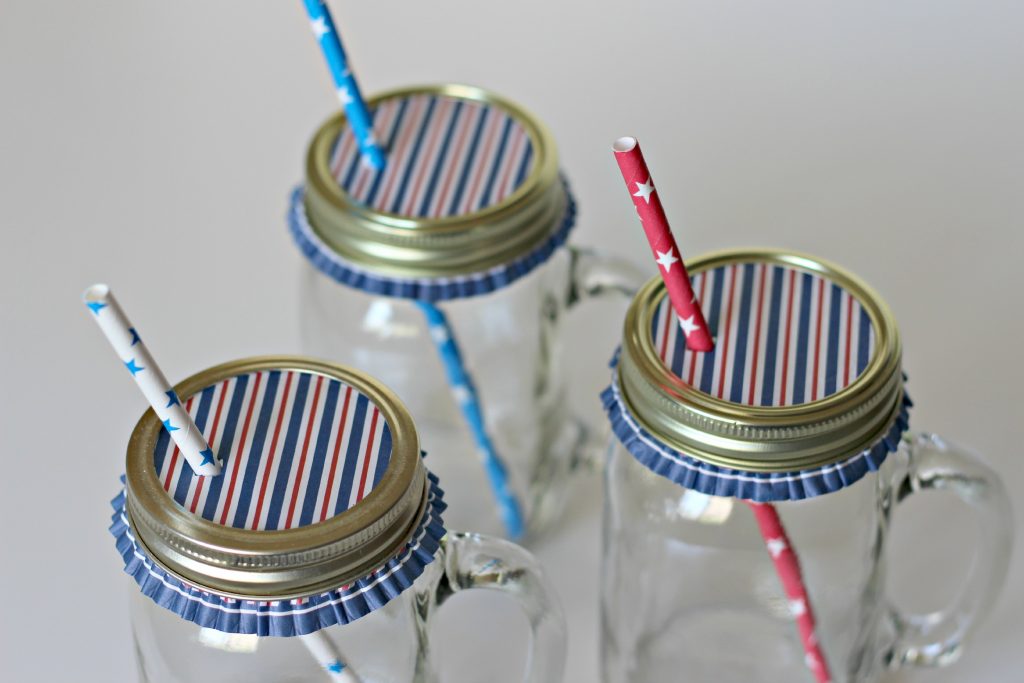 Patriotic Party Ideas drink covers