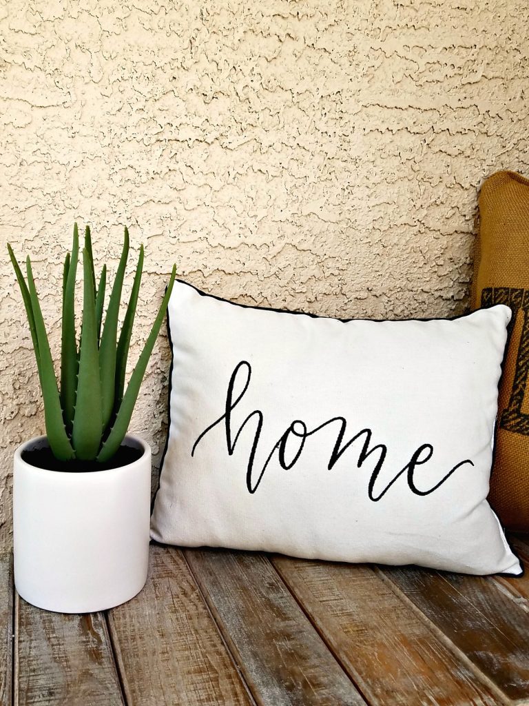 Spring Porch decor pillow