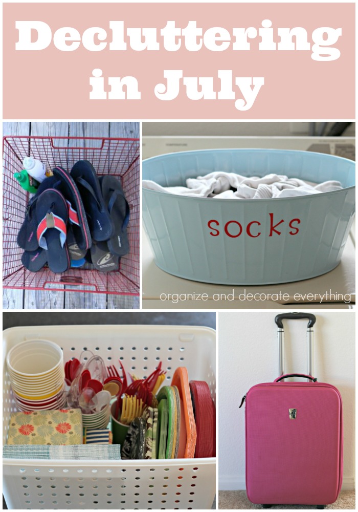 decluttering in july decluttering series