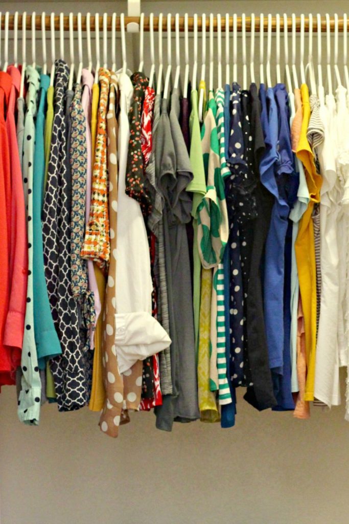 decluttering in august hangers