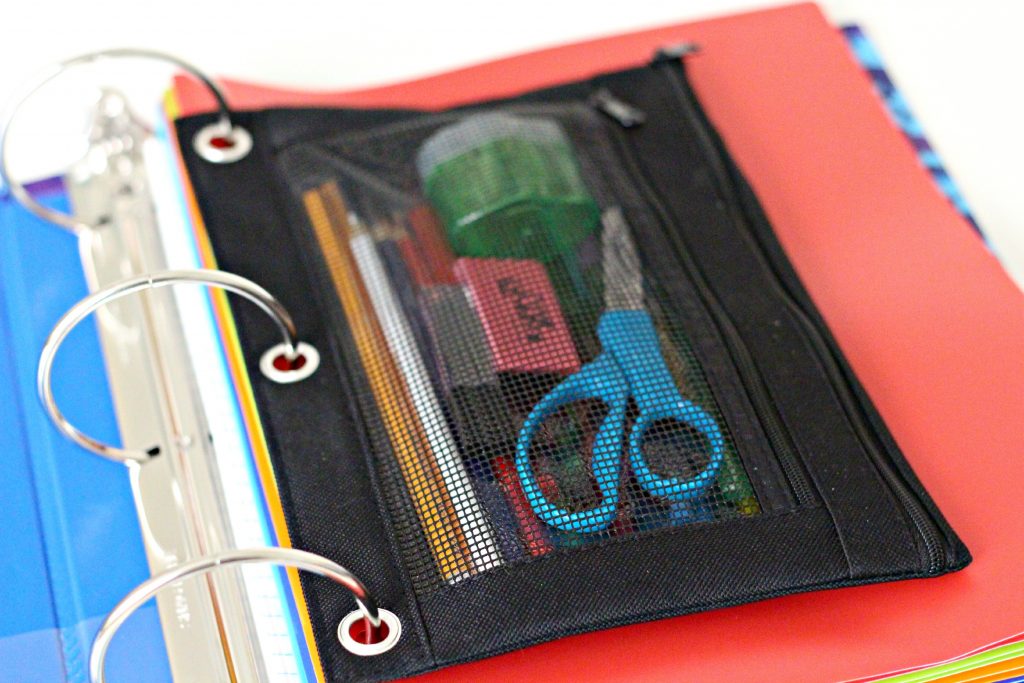 decluttering in august school supplies