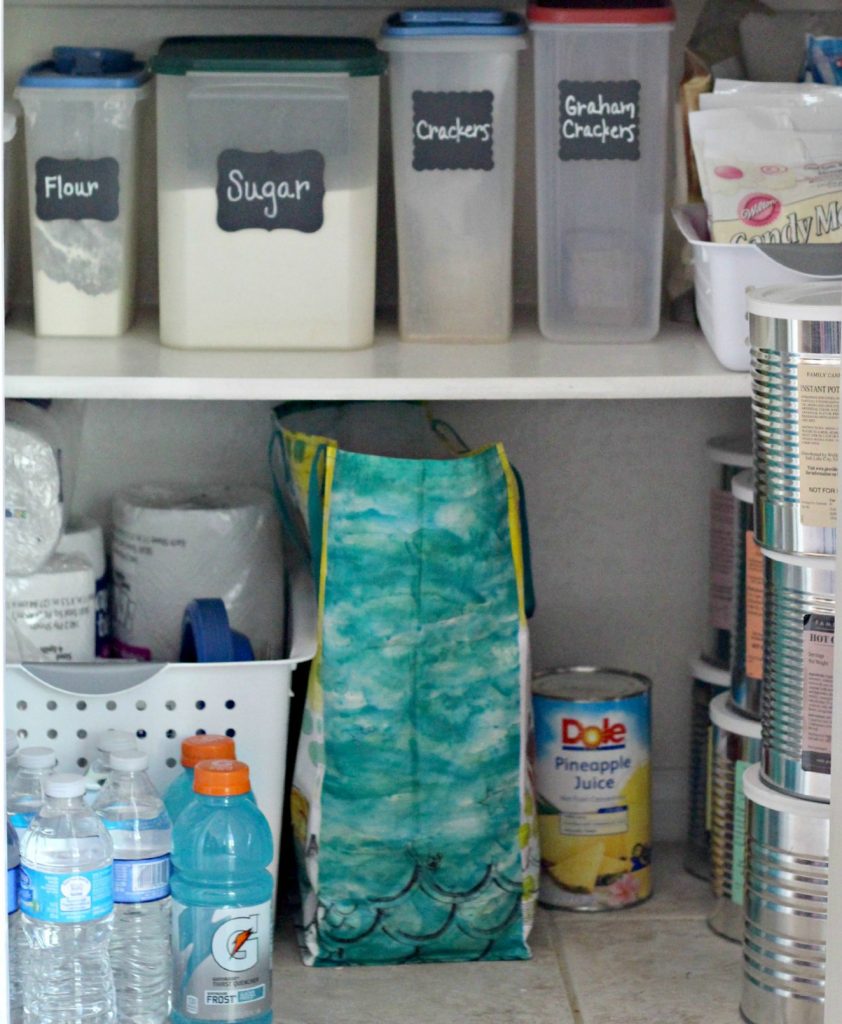 decluttering in November food storage