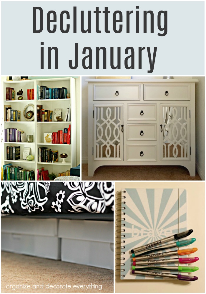 Decluttering in January monthly decluttering series to help you get your spaces in order