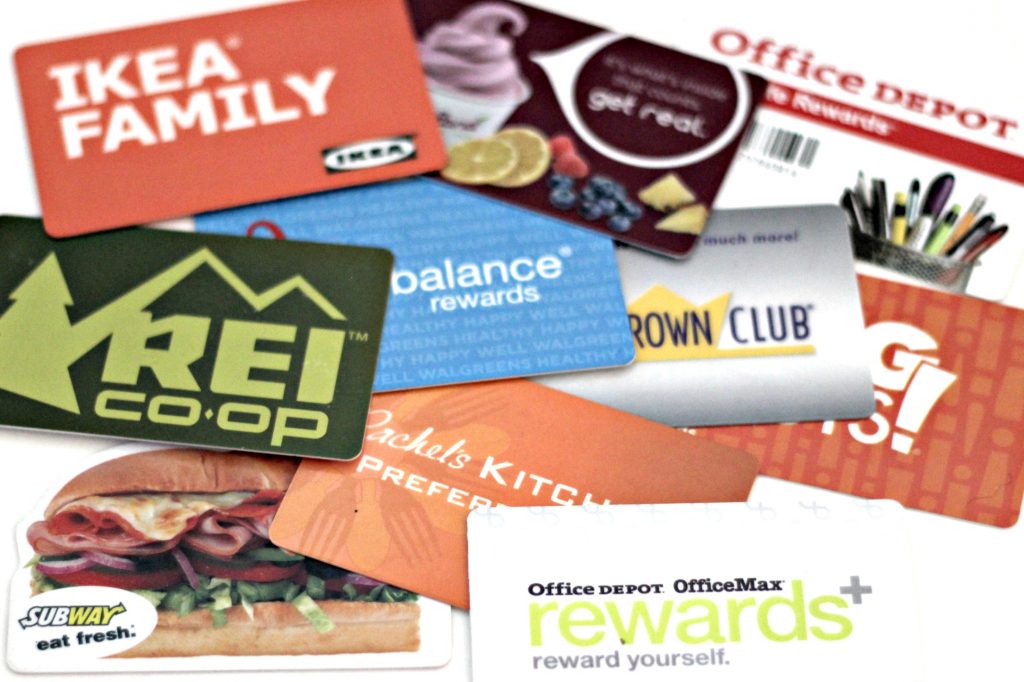 March declutter loyalty cards