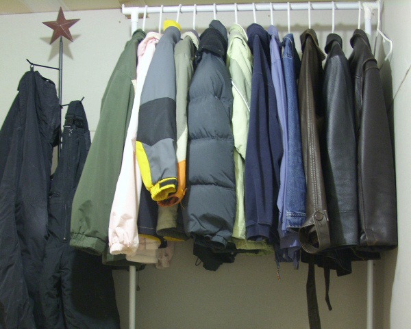 April declutter Winter clothes
