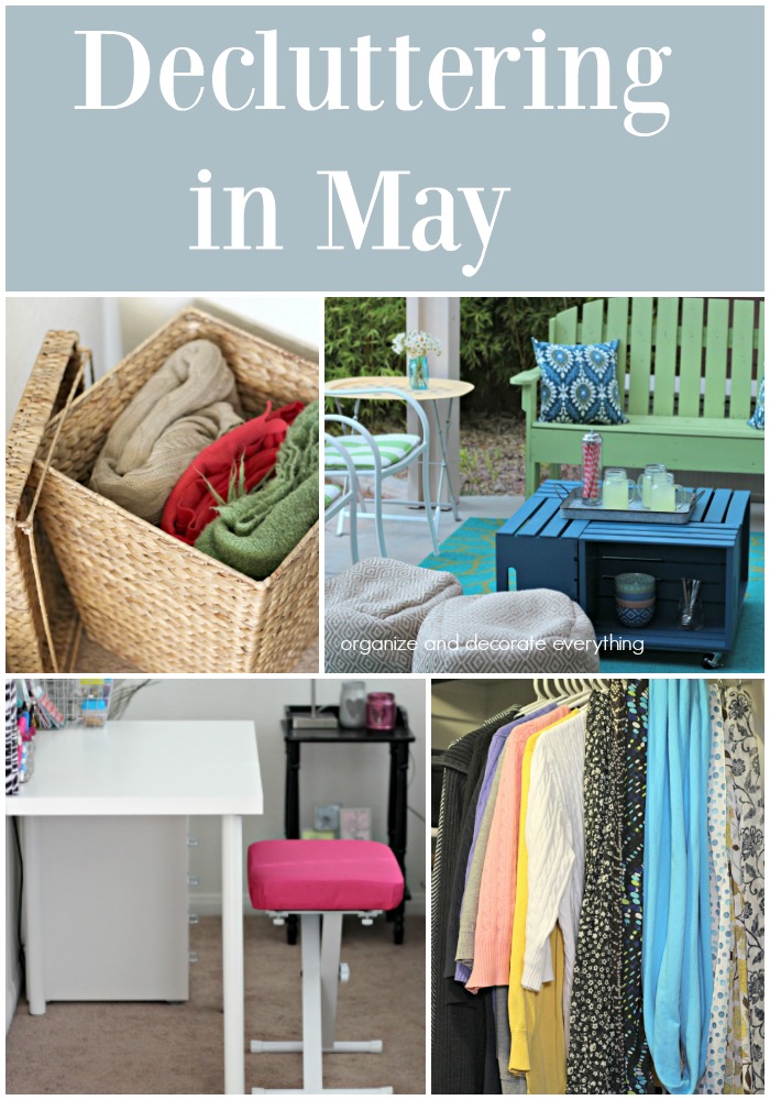 Decluttering in May monthly decluttering series