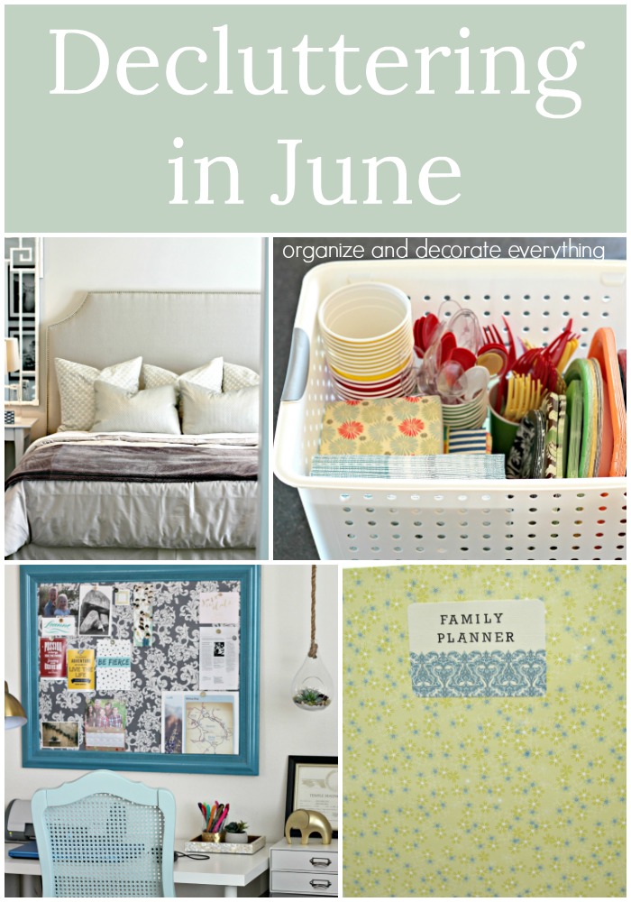 Decluttering In June monthly challenge