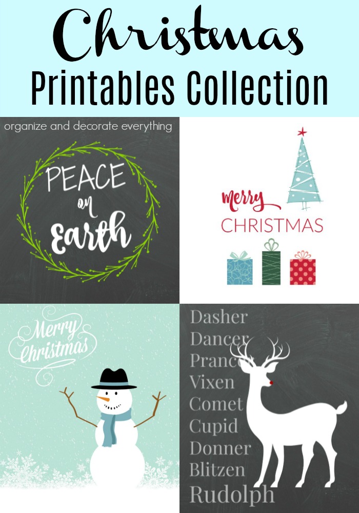 Christmas printables collection