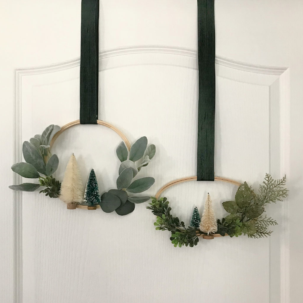 Christmas Hoop Wreaths oval