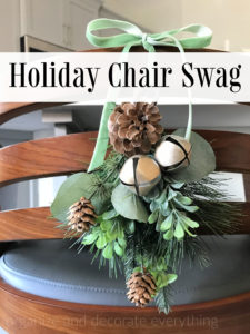 Simple Holiday Chair Swags
