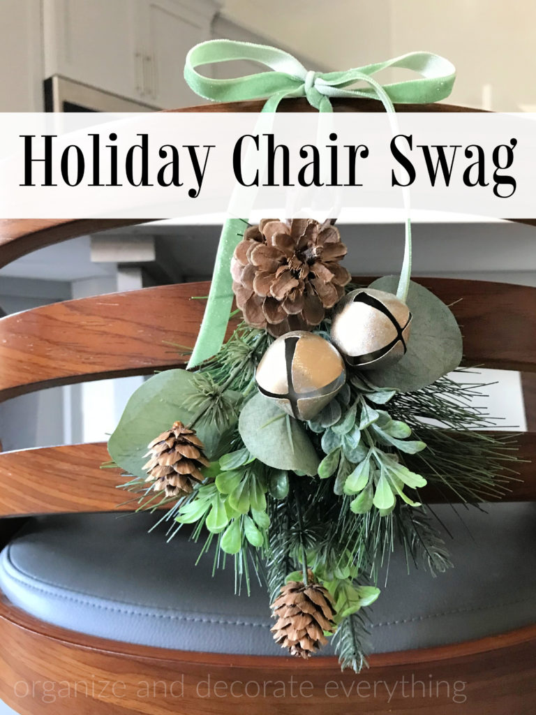 Simple Holiday Chair Swag