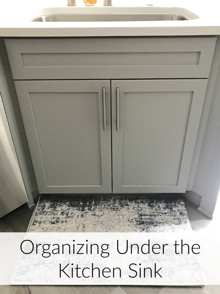 Organizing Under the Kitchen Sink