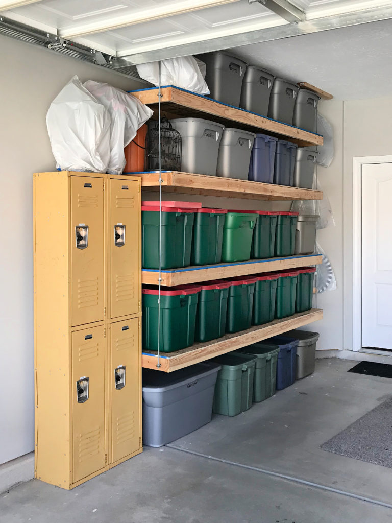 Suspended Garage Shelves - Organize and Decorate Everything