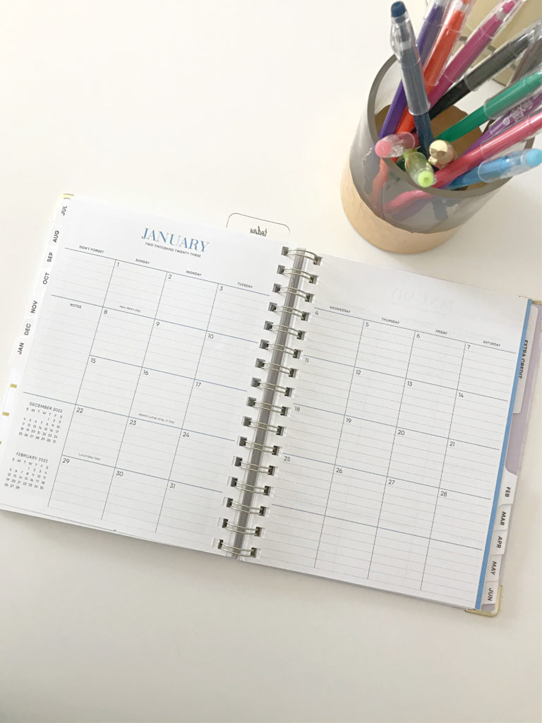every month stay organized set planner