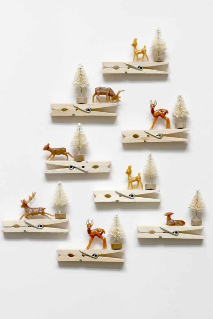 Reindeer Clothespin ornament