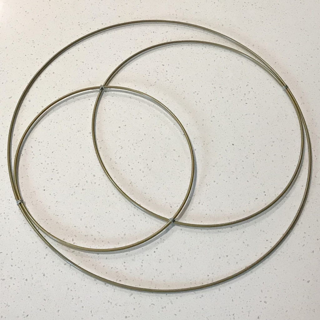 wire hoops together